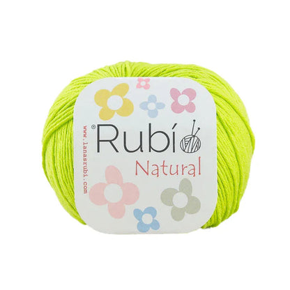 Rubí Natural – Hilo de algodón egipcio para punch needle, crochet y amigurumi