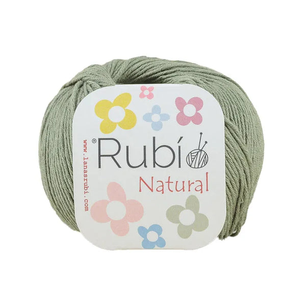 Rubí Natural – Hilo de algodón egipcio para punch needle, crochet y amigurumi