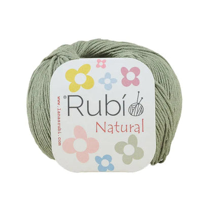 Rubí Natural – Hilo de algodón egipcio para punch needle, crochet y amigurumi
