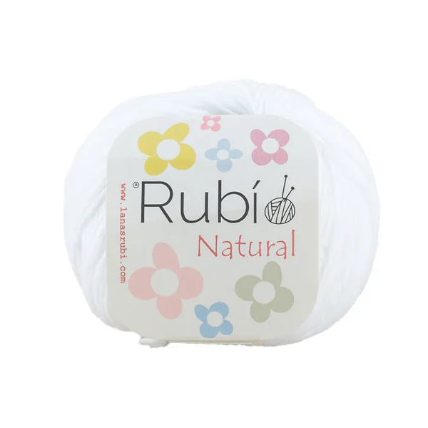 Rubí Natural – Hilo de algodón egipcio para punch needle, crochet y amigurumi
