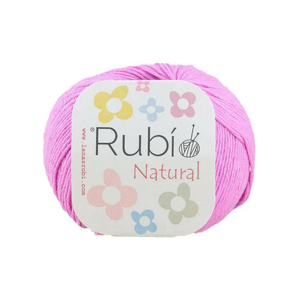 Rubí Natural – Hilo de algodón egipcio para punch needle, crochet y amigurumi