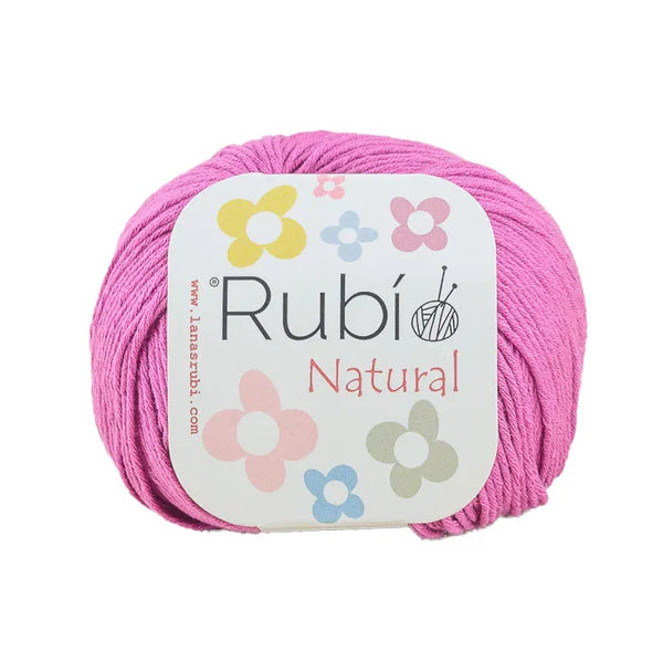 Rubí Natural – Hilo de algodón egipcio para punch needle, crochet y amigurumi