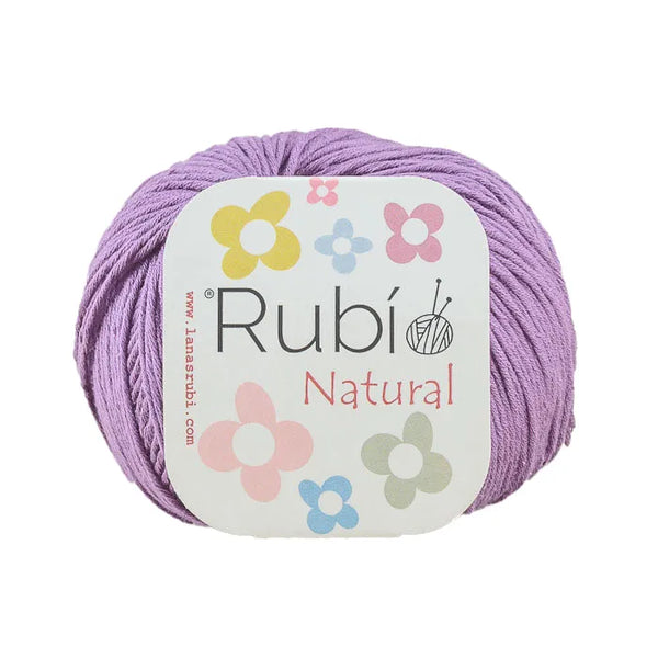 Rubí Natural – Hilo de algodón egipcio para punch needle, crochet y amigurumi