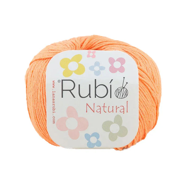 Rubí Natural – Hilo de algodón egipcio para punch needle, crochet y amigurumi