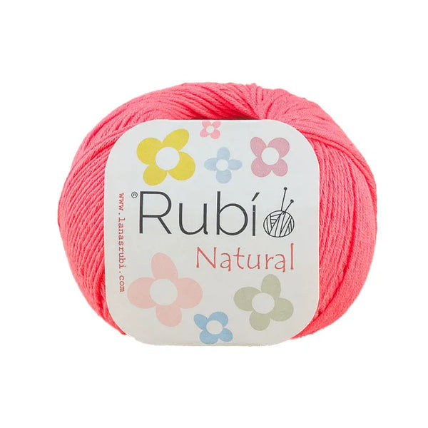 Rubí Natural – Hilo de algodón egipcio para punch needle, crochet y amigurumi