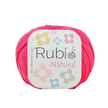 Rubí Natural – Hilo de algodón egipcio para punch needle, crochet y amigurumi
