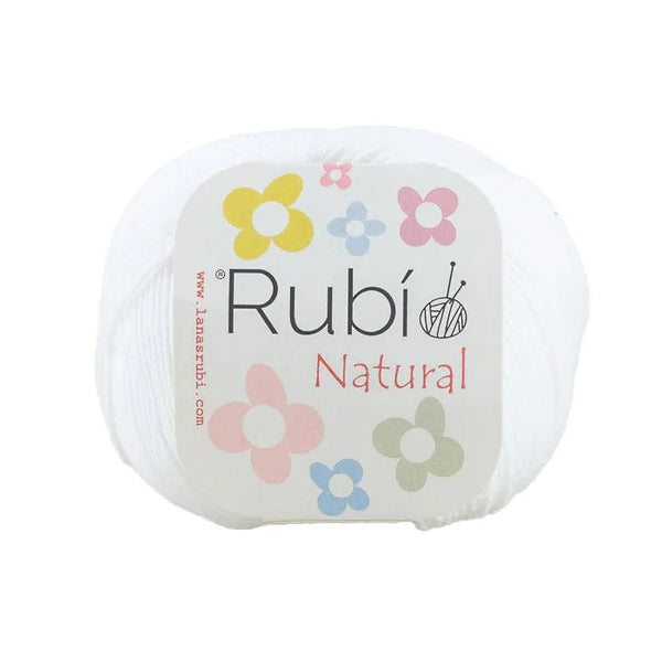 Rubí Natural – Hilo de algodón egipcio para punch needle, crochet y amigurumi