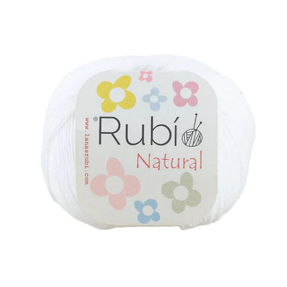 Rubí Natural – Hilo de algodón egipcio para punch needle, crochet y amigurumi