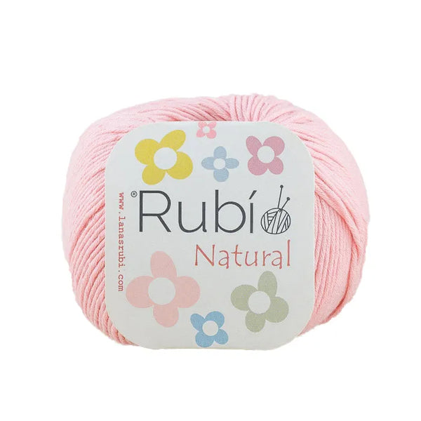 Rubí Natural – Hilo de algodón egipcio para punch needle, crochet y amigurumi