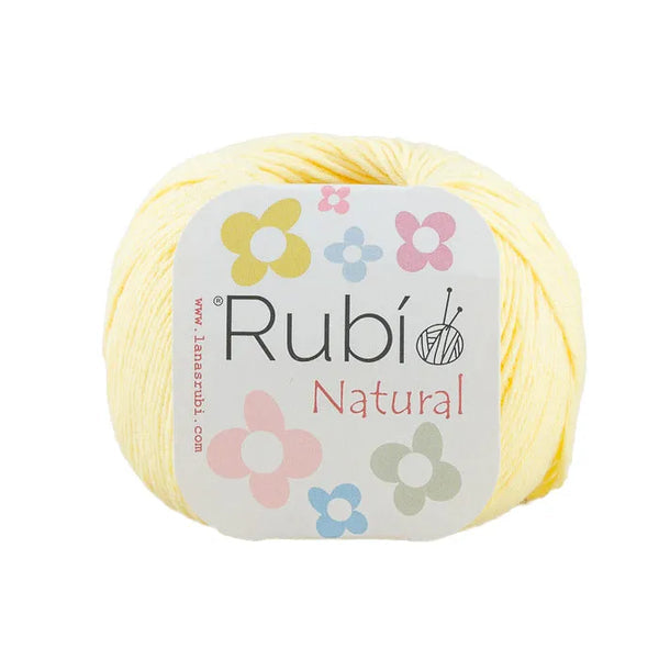Rubí Natural – Hilo de algodón egipcio para punch needle, crochet y amigurumi