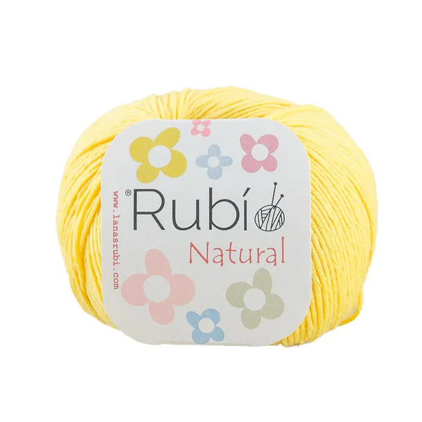 Rubí Natural – Hilo de algodón egipcio para punch needle, crochet y amigurumi