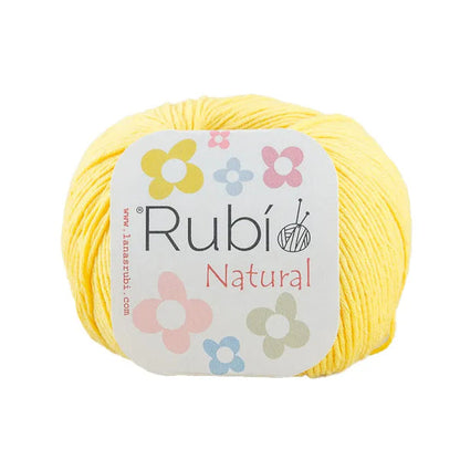 Rubí Natural – Hilo de algodón egipcio para punch needle, crochet y amigurumi