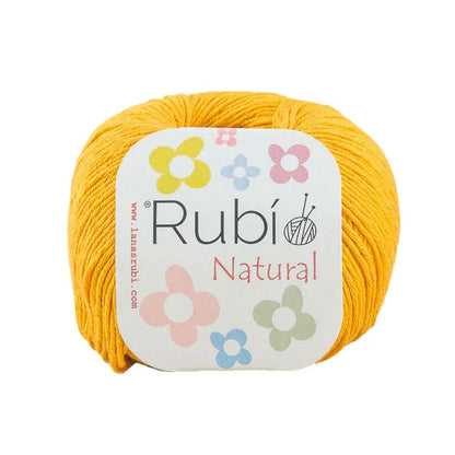 Rubí Natural – Hilo de algodón egipcio para punch needle, crochet y amigurumi