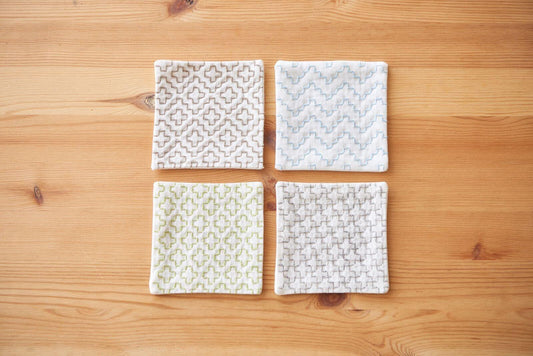 Hidamari Lecien, tela estampada para Sashiko 4 en 1