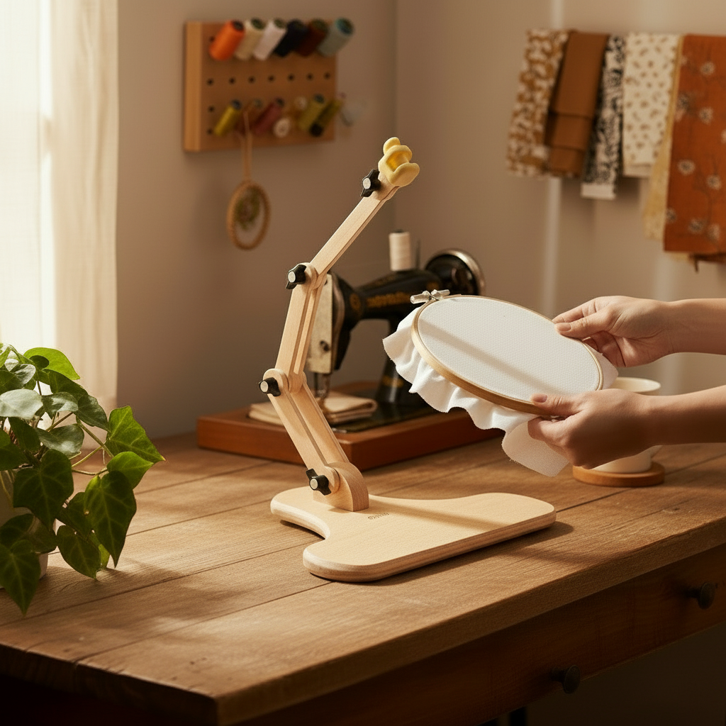 Adjustable table/seat stand with Nurge embroidery 190-4