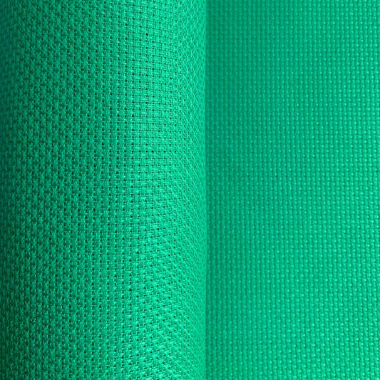 Aida fabric 14 count green by Zweigart