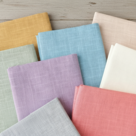 Tela lisa de colores para Sashiko 100% algodón