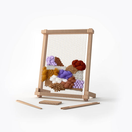 Telar Vertical de Madera Loom S - Hecho a Mano en España por Ikosaedro
