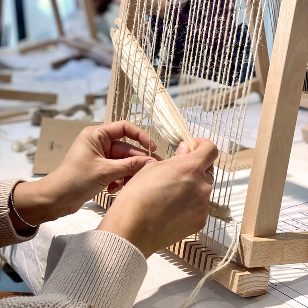 Telar Vertical de Madera Loom S - Hecho a Mano en España por Ikosaedro