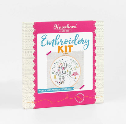 Kit de Bordado "Explore Nature" - Hawthorn Handmade | Wonderful Women Collection