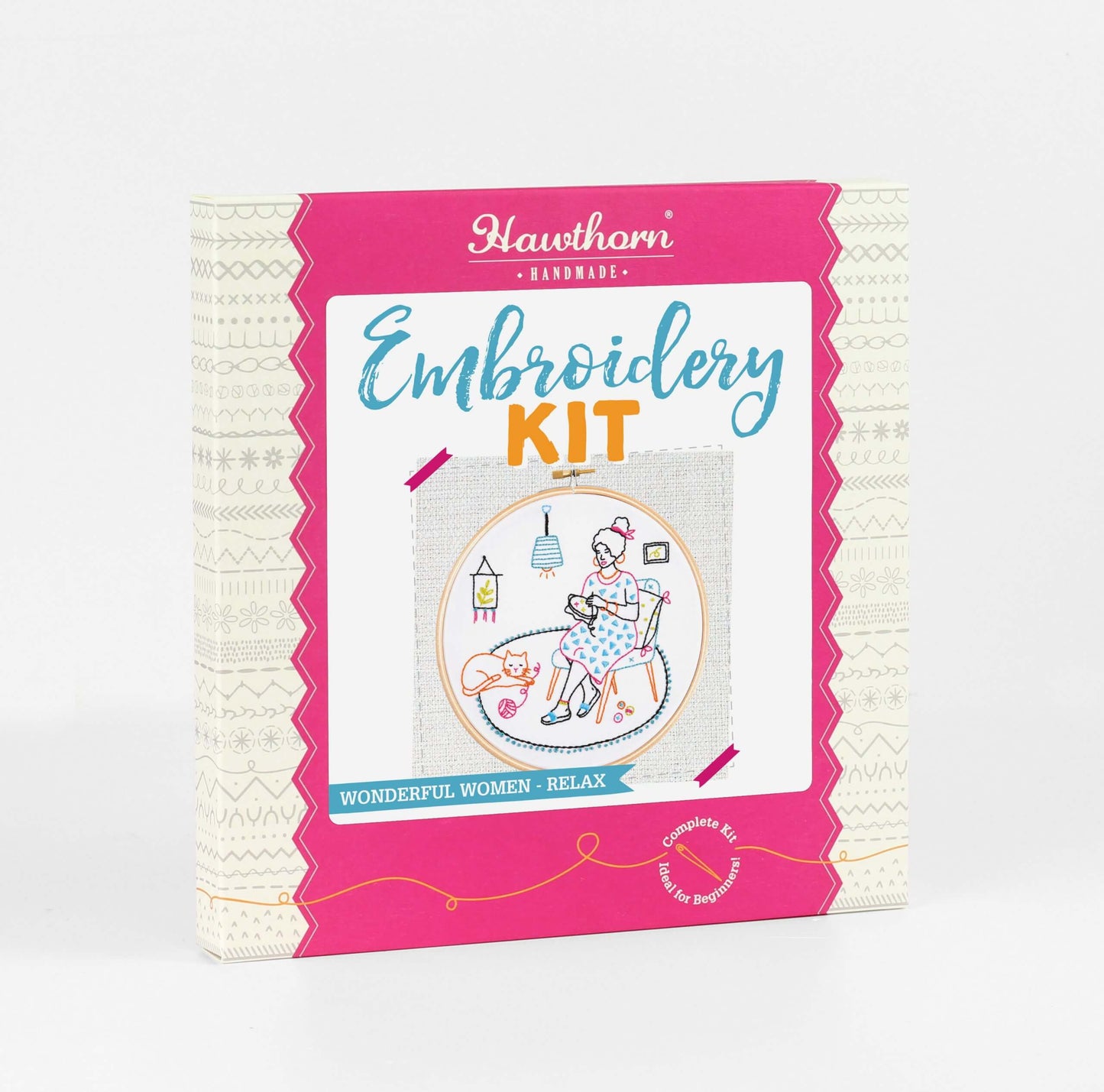 Kit de Bordado "Relax Embroidery" - Hawthorn Handmade | Wonderful Women Collection