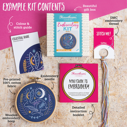 Kit de Bordado pequeño "Dorset Days" - Hawthorn Handmade