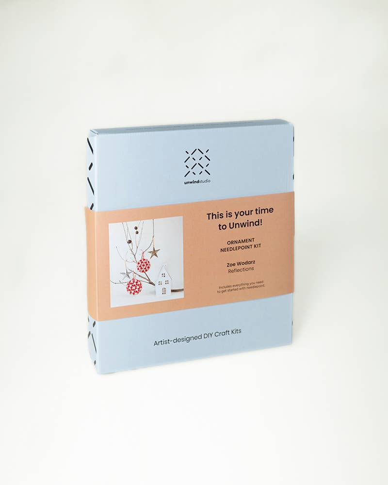 Kit de adorno en cañamazo Folk Bird Noon de Unwind Studio