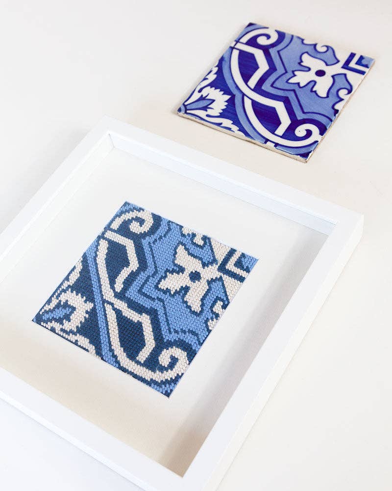 Kit de cañamazo Azulejo Portugués - Fontainhas de Unwind Studio