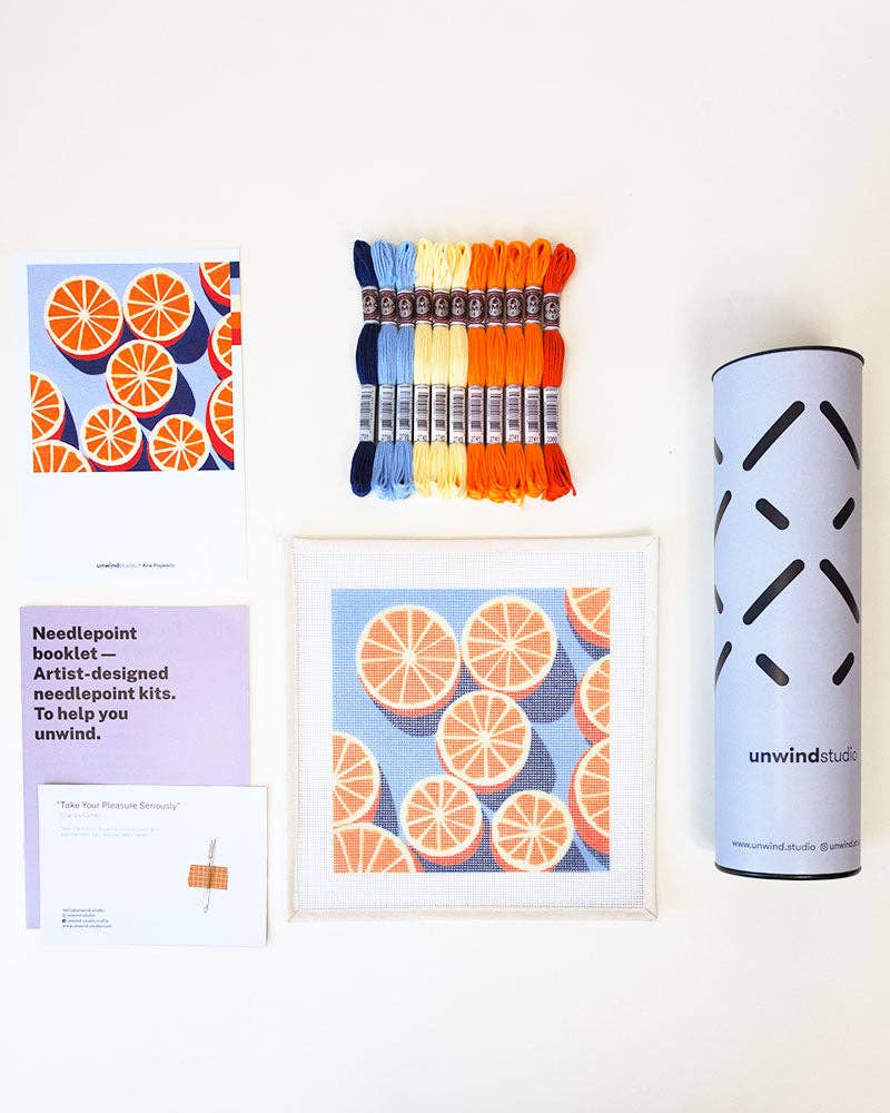 Kit de cañamazo Agrumes de Unwind Studio
