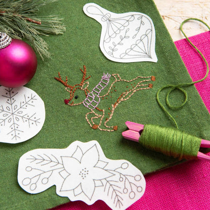Pegatinas solubles para bordar “Christmas Cheer” - Hawthorn Handmade