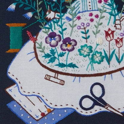 Embroidery kit "My life with cats: flowers" by Cosmo