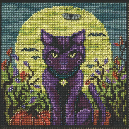 Kit de punto de cruz Spooky Cat de Mill Hill
