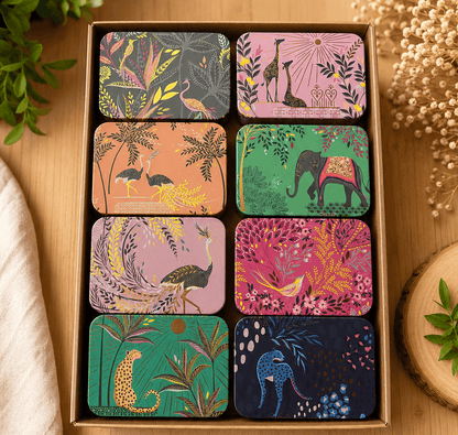 Cajas metálicas de Sara Miller London | 8 diseños ilustrados | Red Aracne